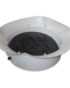 Suction funnel with swivel shutter CL920 gray assembled